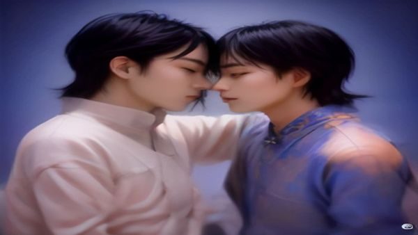 用户在现代简洁的界面上按评分筛选男男gay片内容，屏幕显示高分剧情向影片列表，暖色灯光营造专注观影氛围